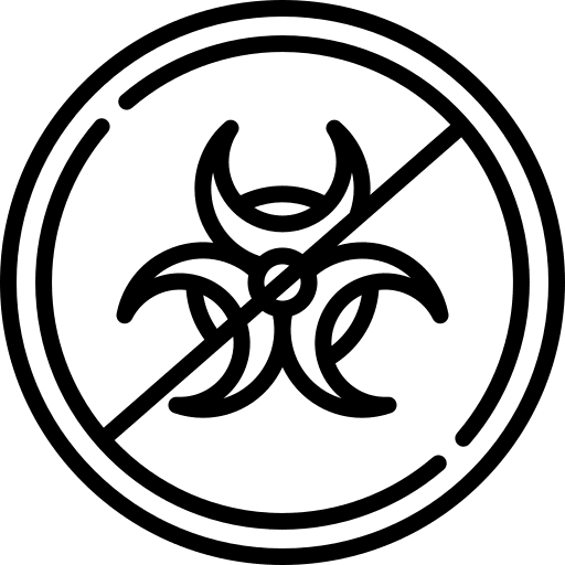 No toxic warning contamination hazard icon