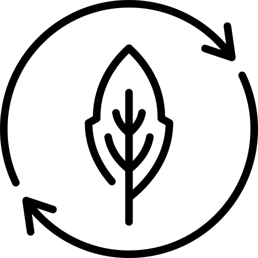 Recycle ecologism leaf eco friendly icon