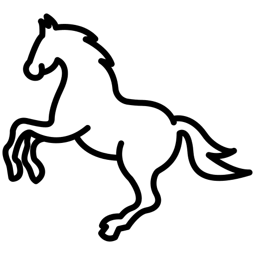 Horse animal kingdom wildlife mammal icon