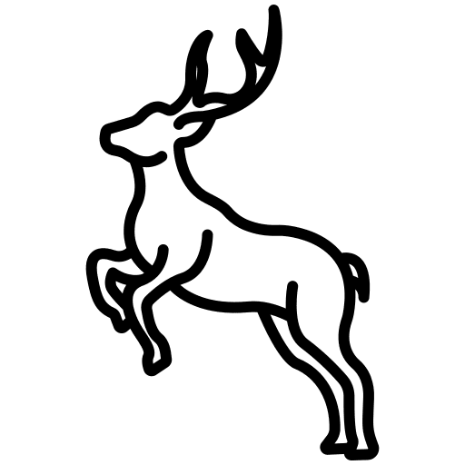 Deer deer zoo animals icon Deer deer zoo animals icon