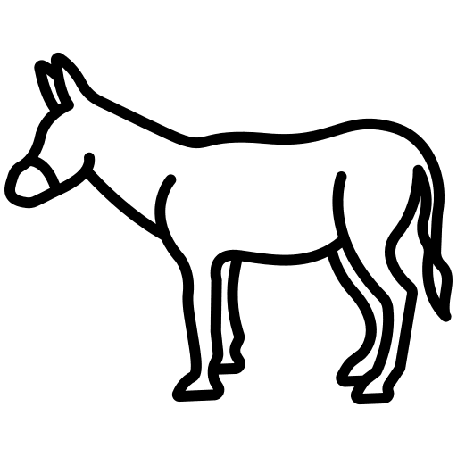 Donkey animals mammal wild life icon Donkey animals mammal wild life icon