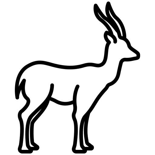 Gazelle wildlife animals animal kingdom icon Gazelle wildlife animals animal kingdom icon