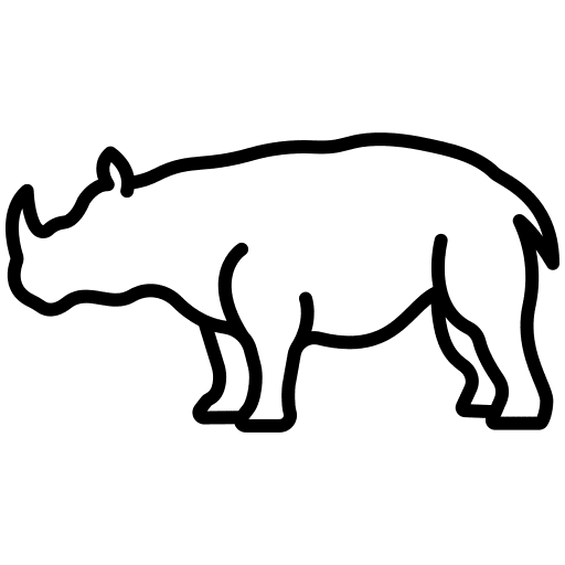 Rhinoceros animals wildlife animal kingdom icon Rhinoceros animals wildlife animal kingdom icon