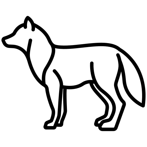 Wolf wolf zoo animal kingdom icon Wolf wolf zoo animal kingdom icon