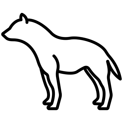 Hyena hyena mammal africa icon Hyena hyena mammal africa icon