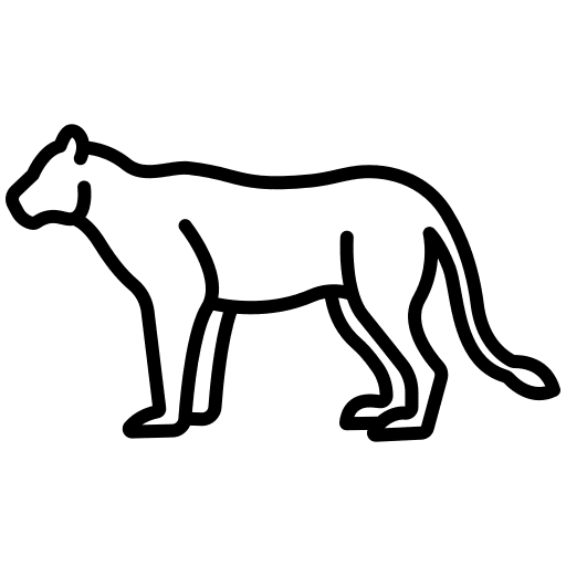 Lioness zoo animals wildlife icon Lioness zoo animals wildlife icon