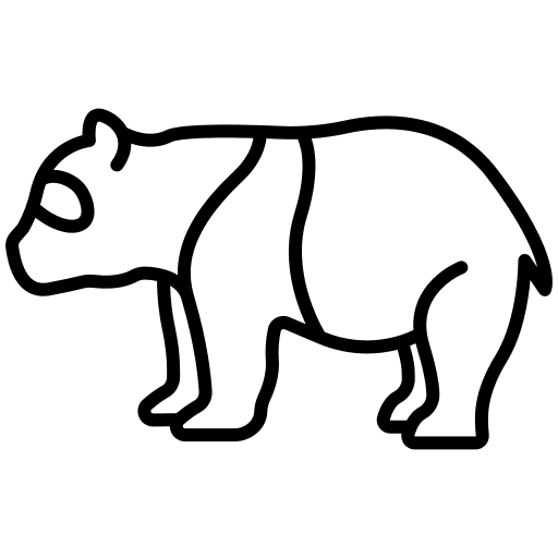 Panda zoo bear animal kingdom icon Panda zoo bear animal kingdom icon