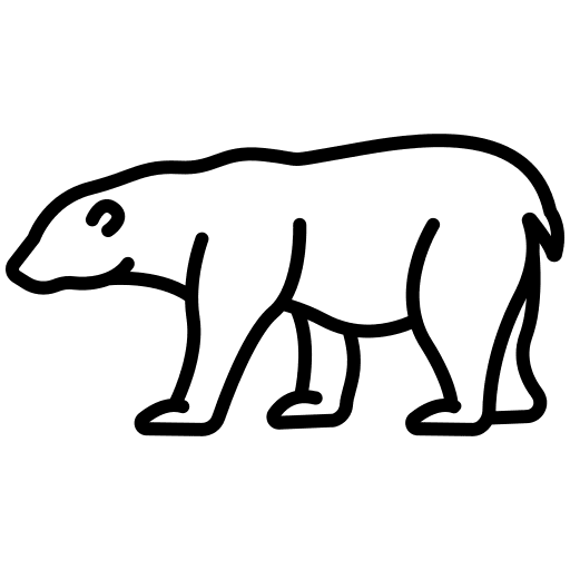 Polar bear arctic animals animal kingdom icon Polar bear arctic animals animal kingdom icon