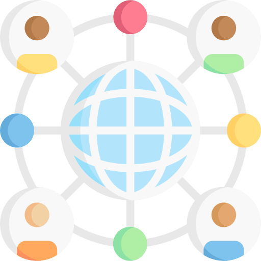 Network internet networking user icon