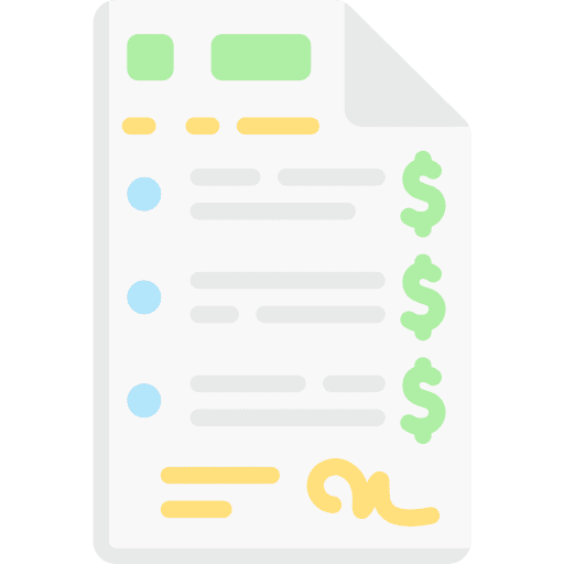 Bill invoice bill commerce icon