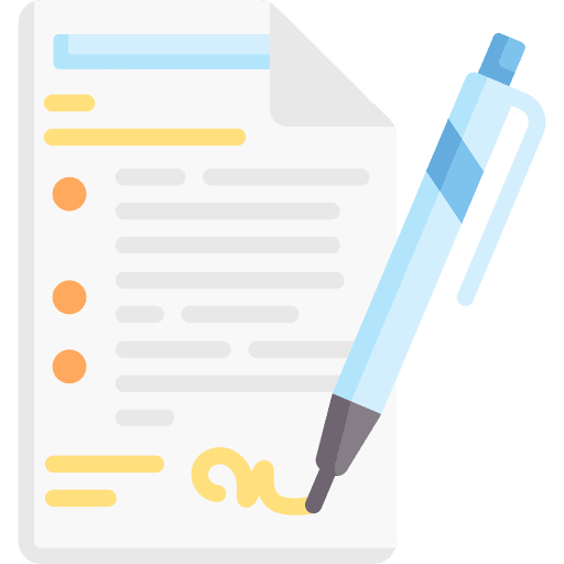 Contract contract finance pencil icon