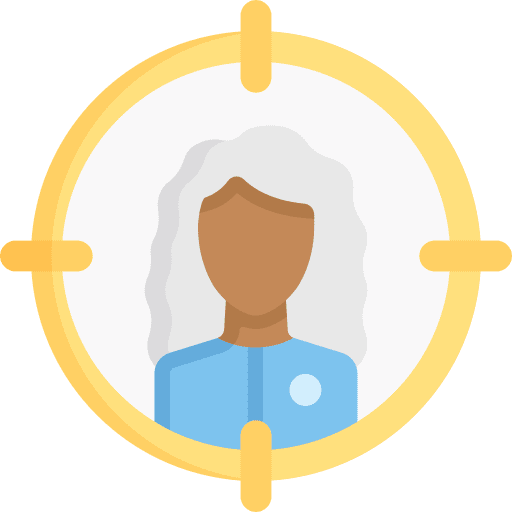 Target people afro woman icon