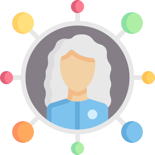 User networking link organization icon