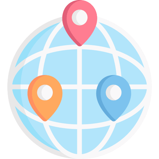 Worldwide placeholder traveler world grid icon