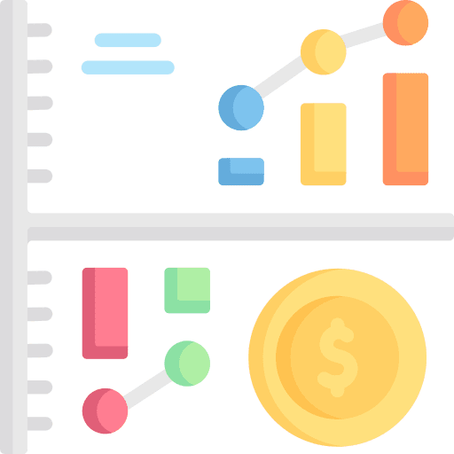 Bar chart business dollar business and finance icon
