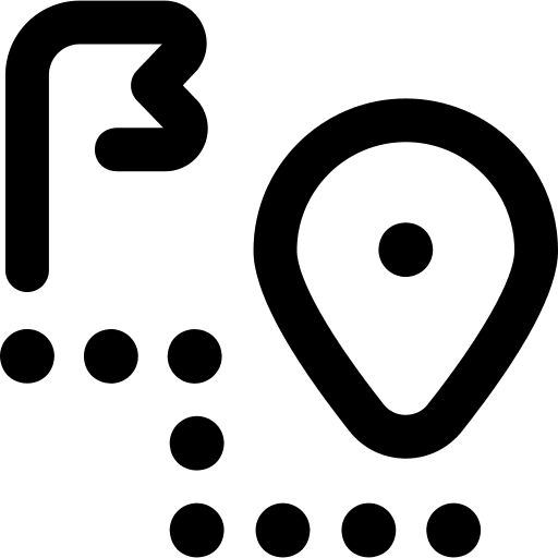 Distance location roads placeholders icon Distance location roads placeholders icon