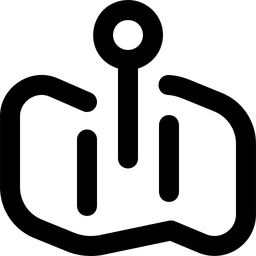 Pin signs maps and location address icon