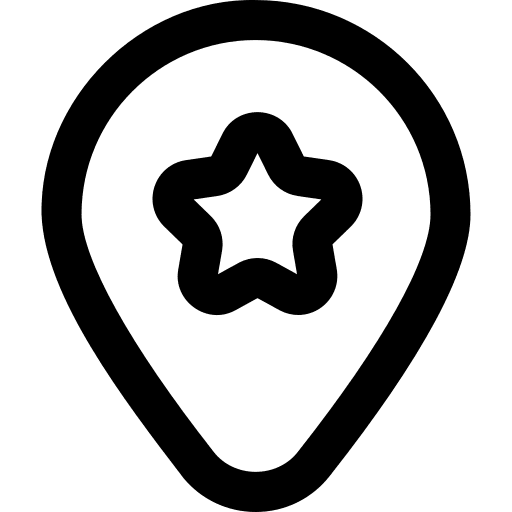 Favourite marker location map icon Favourite marker location map icon