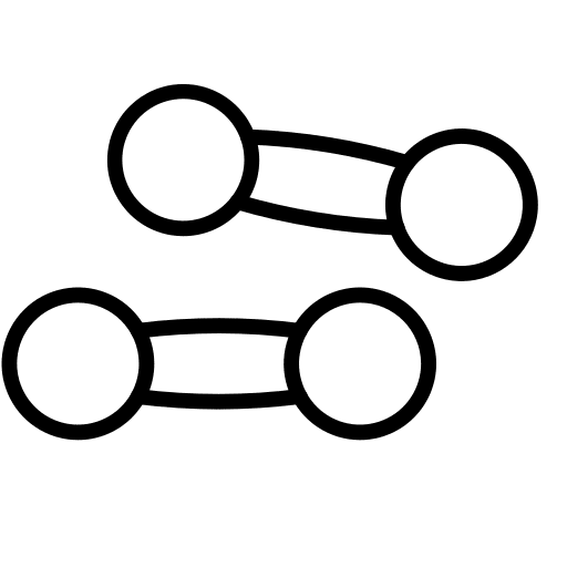 Dumbbells weight sports and competition exercise icon