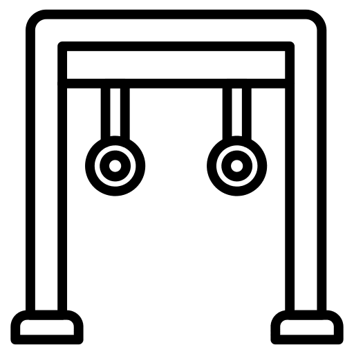 Gymnastic rings sports and competition gymnastics athlete icon