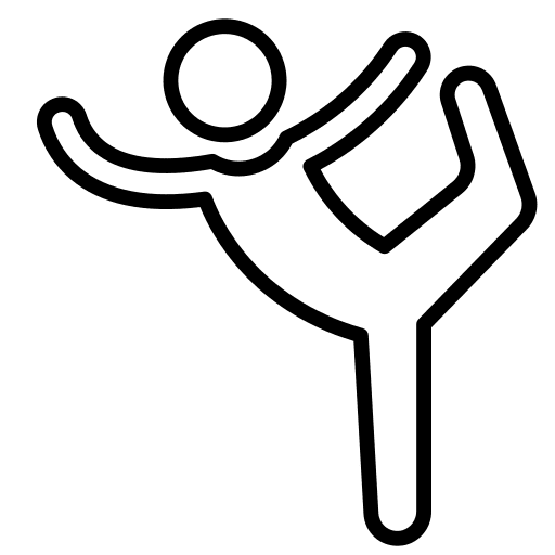 Gymnastic sports and competition poses avatar icon