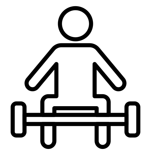 Weightlifter weightlifter gym exercise icon