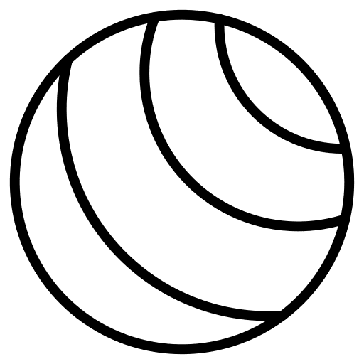 Yoga ball yoga gym sports and competition icon