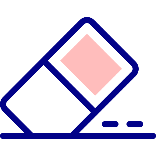 Eraser education cancel clean icon Eraser education cancel clean icon