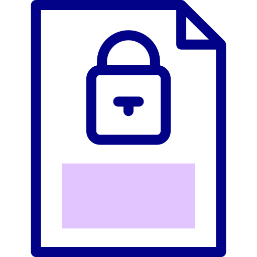 File privacy policy archive document icon File privacy policy archive document icon