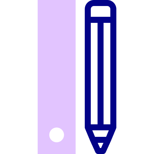 Pencil ruler engineer education icon Pencil ruler engineer education icon
