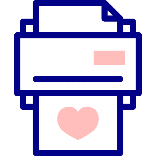 Printer paper ink electronics icon Printer paper ink electronics icon