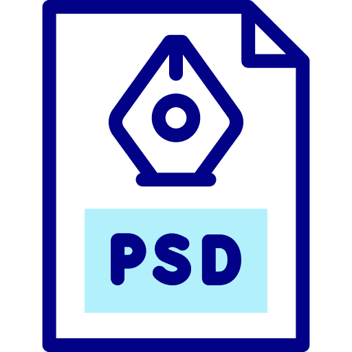 Psd file extension format file icon Psd file extension format file icon