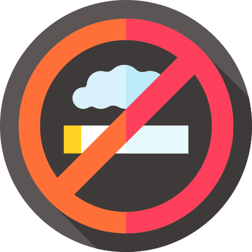 No smoking no smoke healthcare and medical prohibition icon No smoking no smoke healthcare and medical prohibition icon