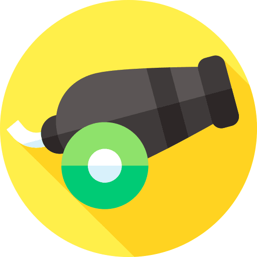 Cannon shoot entertainment circus icon Cannon shoot entertainment circus icon