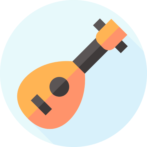 Lute string instrument orchestra medieval icon Lute string instrument orchestra medieval icon