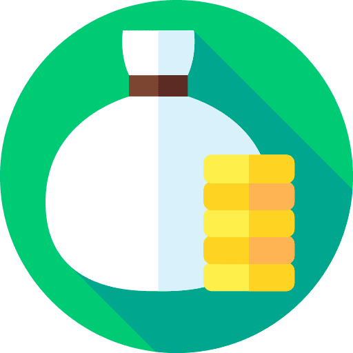 Money bag banking business and finance bank icon Money bag banking business and finance bank icon