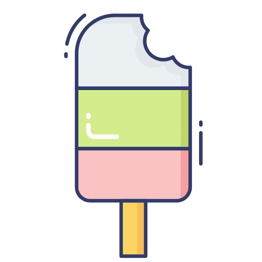 Ice popsicle flavor ice cream icon Ice popsicle flavor ice cream icon