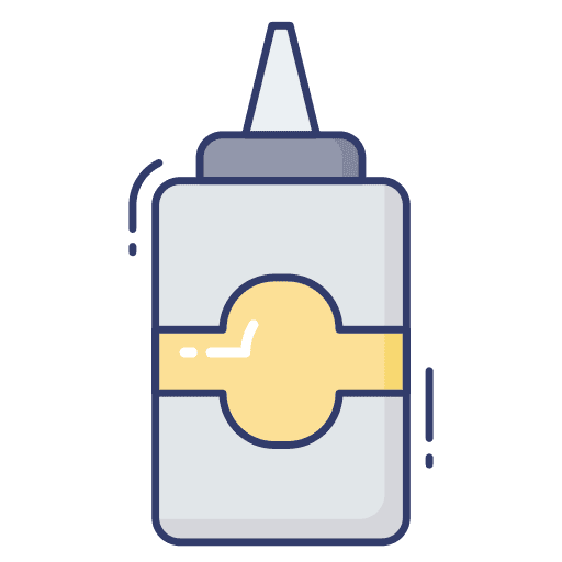 Sauce bottle food ketchup mustard icon