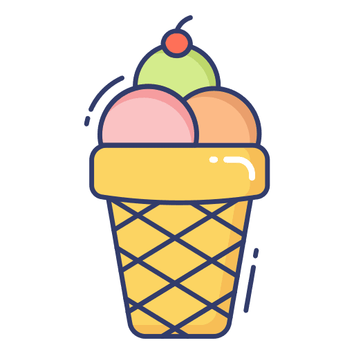 Cone food and restaurant cone summer time icon Cone food and restaurant cone summer time icon