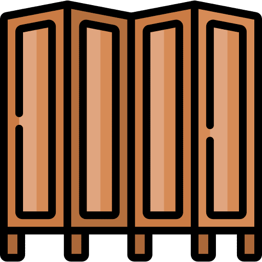 Folding screen furniture and household separator folding screen icon