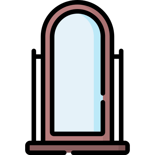 Mirror furniture and household home decor glass icon Mirror furniture and household home decor glass icon