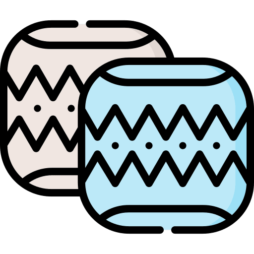 Pouf furniture and household pouf seat icon Pouf furniture and household pouf seat icon