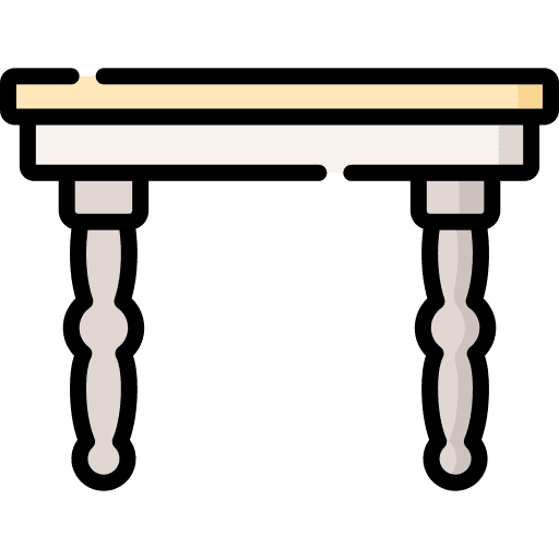 Table home decoration table icon Table home decoration table icon