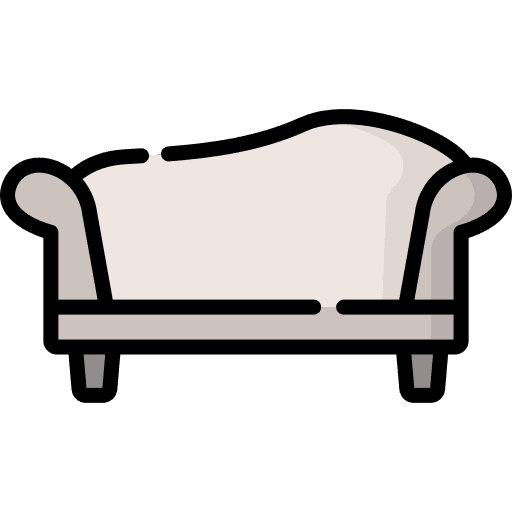Armchair furniture and household seat chair icon Armchair furniture and household seat chair icon