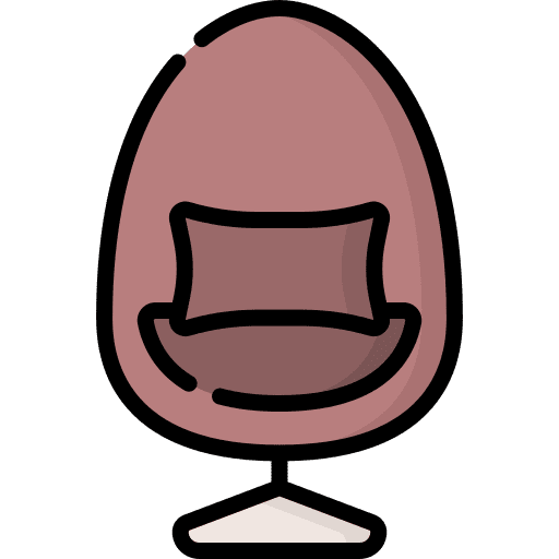 Chair livingroom comfortable seating icon Chair livingroom comfortable seating icon