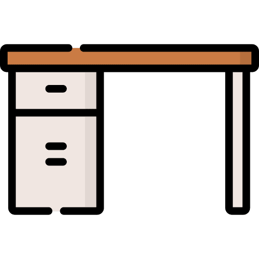 Desk home decoration furniture and household interior icon Desk home decoration furniture and household interior icon