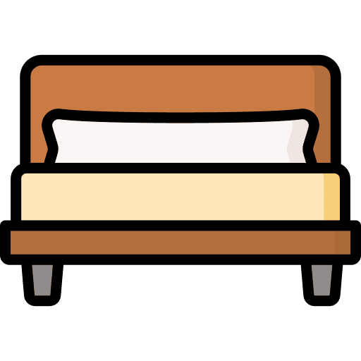 Double bed double bed furniture and household house things icon Double bed double bed furniture and household house things icon