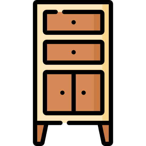 Drawers home decor dresser cabinet icon Drawers home decor dresser cabinet icon