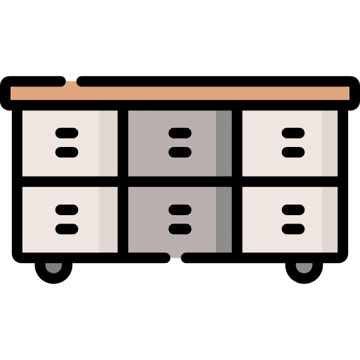 Dresser cupboard drawers cabinet icon Dresser cupboard drawers cabinet icon