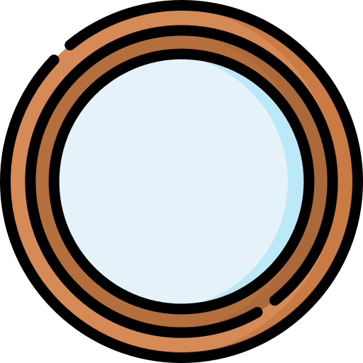 Mirror furniture and household frame mirror icon Mirror furniture and household frame mirror icon